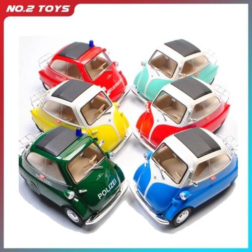1:18 BMW Isetta Alloy Car Model Mini Simulation Car Vehicles Decoration Collection Gift Toy Die Casting Model Boy Toy Children