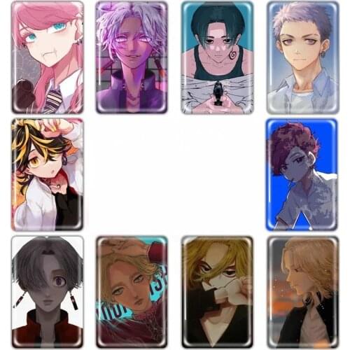 10pcs Tokyo Revengers Card Sticker Smooth Surface DIY Decoration Bus ID Anime Stickers