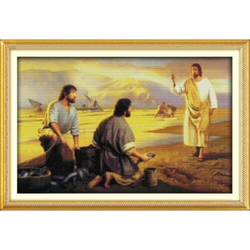 New Jesus chanted home decor canvas Cross Stitch kits people 14ct white 11ct print embroidery DIY handmade needlework wall