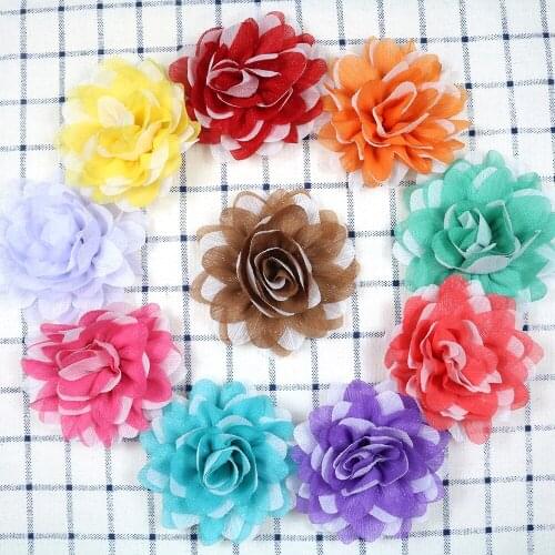 20pcs/pack Pet Dog Cat Collar Charms/Tags Removable Cute Double Color Flower Dog Collar Accessory Pet Bows Pet Supplies