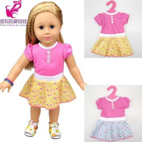 1 pcs dress for doll girl doll dress clothes reborn baby doll clothes for 18" 45cm doll dress up