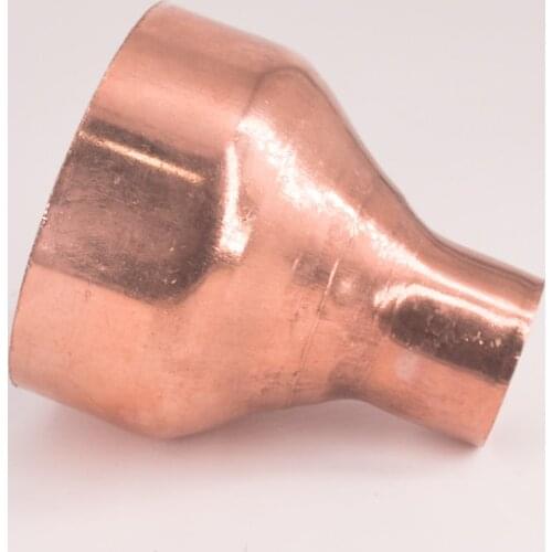 67 76 80mm To 22 28.6 32 35 38 42 54mm ID 99.9% Copper End Feed Solder Reducer Reducing Fitting Coupler For Air Condition