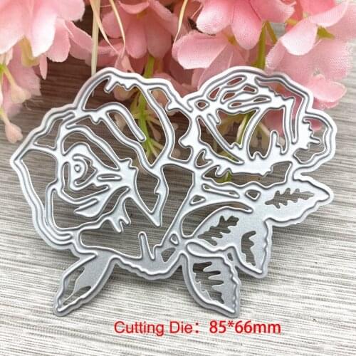 Cutter Stencils DIY Decorative Cards Stencils Template Rose Flower Metal Cutting Dies Carbon steel Scrapbooking Embossing Dies