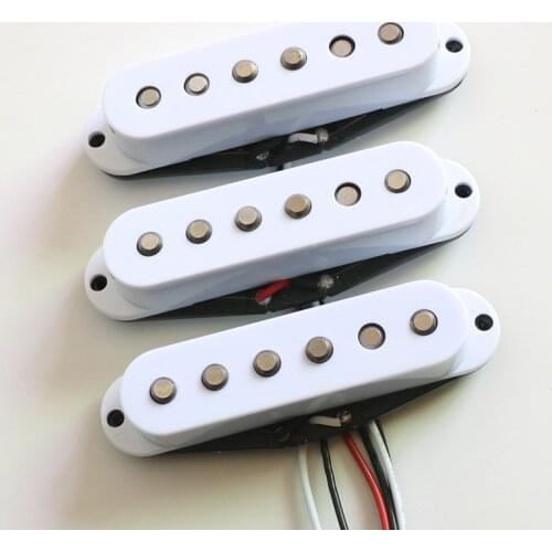 With demo 3pcs/set Alnico 2 stragger pole guitar pickups DIY alnico II single pickup for custom guitars guitarra