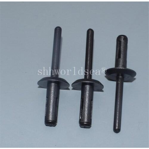 Shhworldsea 100pcs free shipping black nylon blind rivet for Ford N804759-S auto plastic clips fasteners car plastic clip