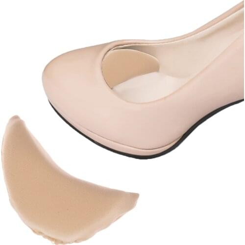 1Pair Sponge Forefoot Insert Toe Plug Half Forefoot Cushion Anti-pain Toe Front Filler Shoes Adjustment Toe Shoes Accessories