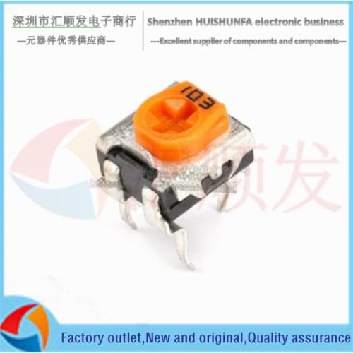 WH06-2C fine-tuning yellow adjustable potentiometer horizontal 103 (10K)