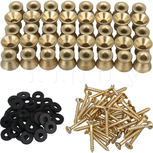 Yibuy 12.5mm Dia Gold Steel Strap Lock for Bass Electric Acoustic Guitar