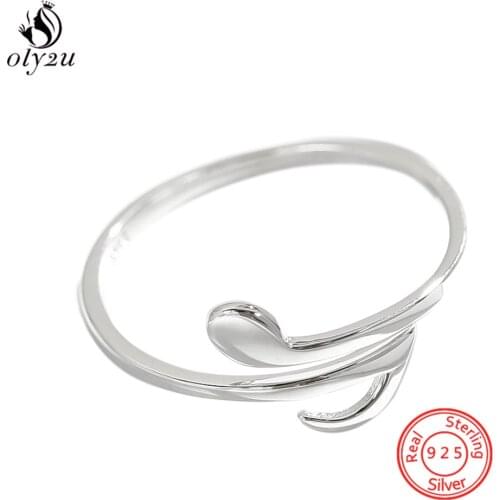 100% 925 Sterling Silver Musical Note Open Rings for Women Creative Design Music Symbol Engagement Ring Fine Jewelry Gifts
