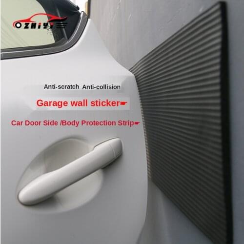 25x80CM Widen Garage Anti-collision Scratch-proof Pad/Car Door Side and Body Protection Soft Strip Stickers for Fit All Models