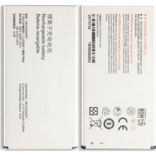 High Quality 3160mAh AB3160AWMT Battery for Philips E570 E571 for XENIUM CTE570 CTE57 Martphone + Track Code