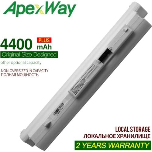 ApexWay 4400mAh 6 ячеек белый Аккумулятор для ноутбука for lenovo S10-2 S10-2-200 55Y9383 57Y6274 57Y6276 L09S6Y11 L09C3B11
