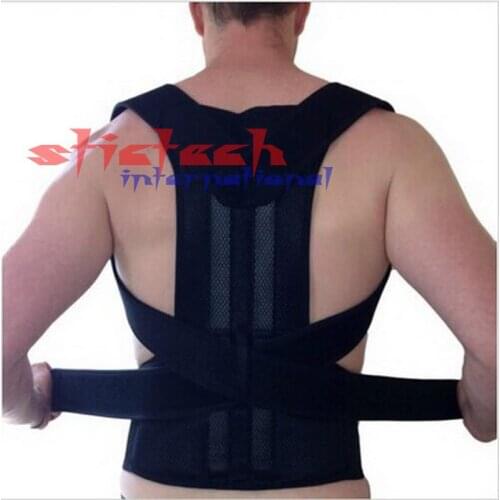By dhl or ems 20 pcs Adjustable Back Posture Corrector Brace Unisex Back Posture Correction Belt Shoulder Support Belt