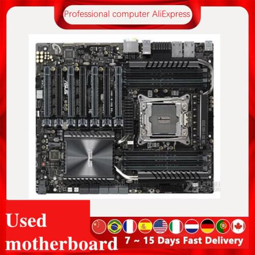 For ASUSX99-E-10G WS Original Used Desktop X99 X99M 2011 Socket LGA 2011 Core i7 LGA2011 V3 DDR3 Motherboard
