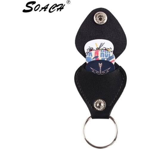 SOACH Brand ukulele Guitar picks 10pcs guitar paddle + Artificial Leather Guitar Dial Pack Guitar Accessories sweep-dial parts