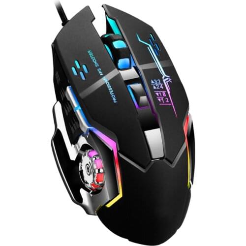 X3 Universal Wired Metal RGB Light Gaming Mouse for Desktop Computers/Laptops USB Wired Gaming Wire Mouse