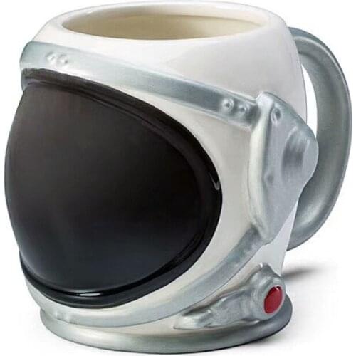 Creative Gift Spaceman Ceramic Mug Helmet Shape Water Cup Coffee Cup Milk Cup large glass Astronaut Gift