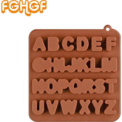 Square Alphabet Silicone Mold for Resin Jewelry Making Handmade Fondant Baking Tool Capital Letter DIY Molds