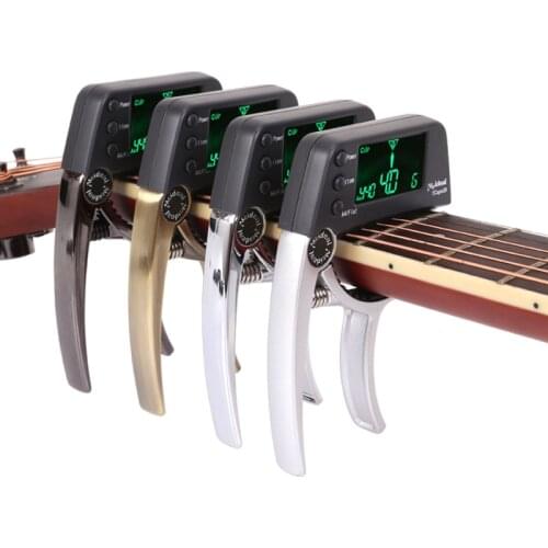 Metal Transposition Tuning Tool Guitar Capo Metal Guitar Accessories Sturdy Guitar Combo Tuner Capo