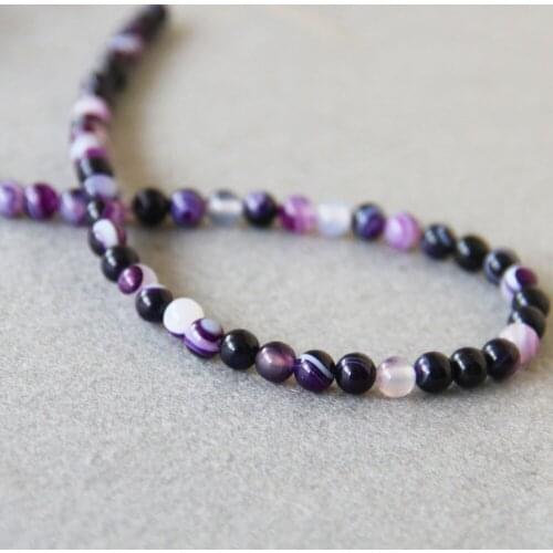 Min Order1) 6mm Fashion Multicolor Natural Onyx Beads Round Shape Loose Natural Stone 15inch Jewelry Making Design Wholesale