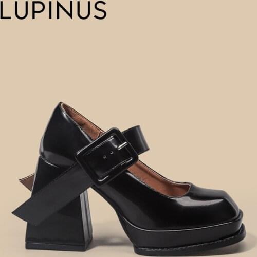 LUPINUS 2021 New Women Chelsea Boots Fashion Silver Chain Design Women Ankle Boots Chunky Heel Platform Ankle Boots For Women