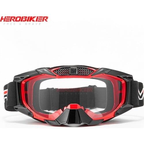 Motorcycle Off-Road Racing Goggles Winter Skate Sled ATV Eyewear Motocross DH MTB Glasses Single Lens Clears