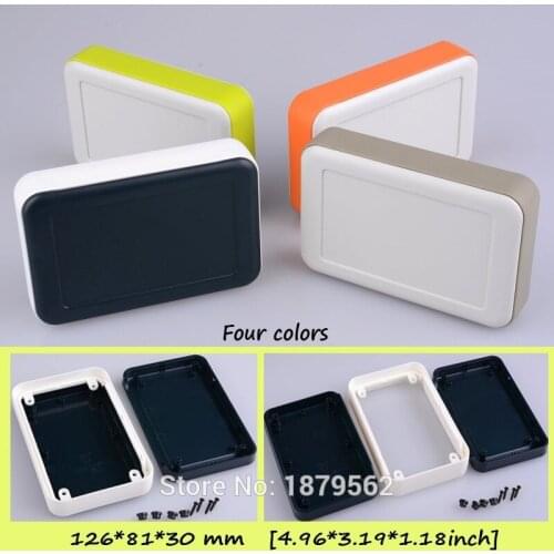 [4 colors] 1 pcs 126*81*30mm plastic handheld plastic project enclosure box for electronic housing DIY junction control box