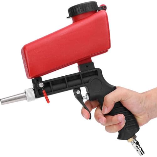 Pneumatic Sandblasting Machine Industrial Adjustable Portable Hand Held Sand Blaster 700ML Pneumatic Grinding Tool