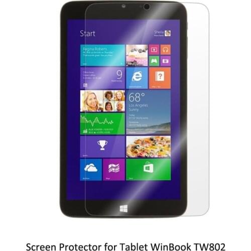 Clear LCD PET Film Anti-Scratch/ Anti-Bubble / Touch Responsive Screen Protector for Tablet Microsoft WinBook TW802