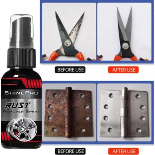 Car Rust Remover Spray Metal Chrome Paint Car Maintenance Iron Powder Cleaning Super Rust Remover Multi-Purpose