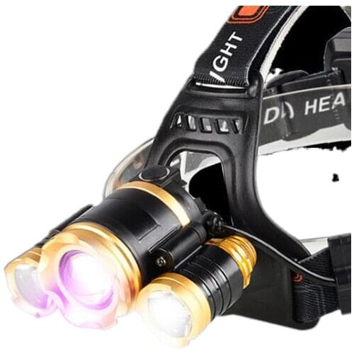 Scorpion light as bright purple light rechargeable flashlight power head mounted Scorpions Lamp grip catch arrests