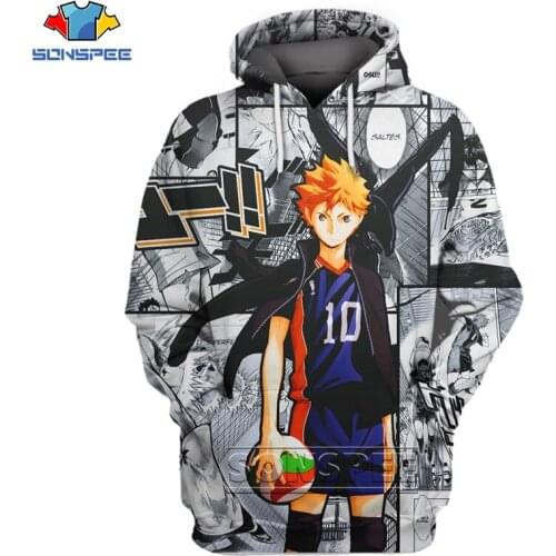 Volleyball boy Haikyu 3D print Anime hooded Harajuku Hot sale Men Women unisex Hip Hop Hoodies Streetwear Plus Size Clothing