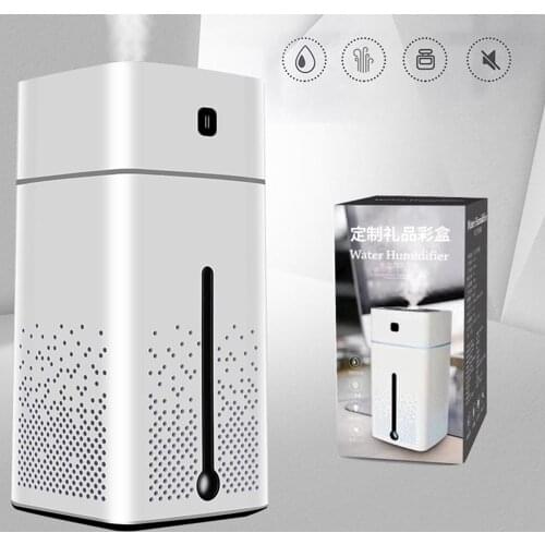 1L Cool Mist Humidifier Large Capacity USB Air Humidifier Purifier Household Auto Shut-Off Steam Atomization with Night Light
