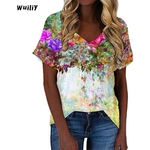 Wuiliy Women's T-shirts With Print