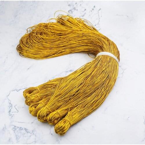 1 Bundle Packaging Cord Gold Wire Coreless Inelasticity 100m Packing Rope Christmas Lanyard Gift Decoration String for Christmas