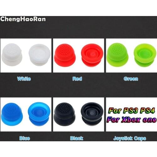 ChengHaoRan 2pcs Protective Cap Extra High Joystick Silicone Extended Analog Stick Grips for Sony PS3 PS4 XBOX 360 ONE