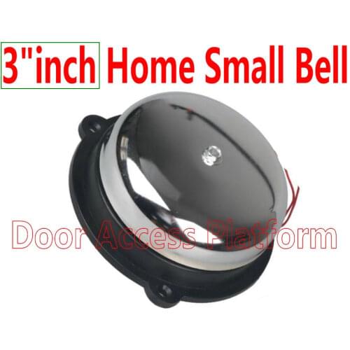 3" inch small size 95mmx55mm time ring Door Bell Ring,Power 220V clock in and clock out all by ring bell sound kit home bell kit