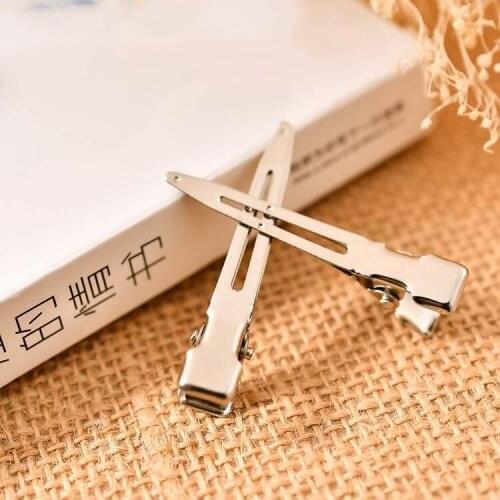 50 pcs Metal Hair clips,Alligator Clip,Flat Surface Setting Blank Hairpin,Cab Base,Blank Barrette,Jewelry Making,wholesale