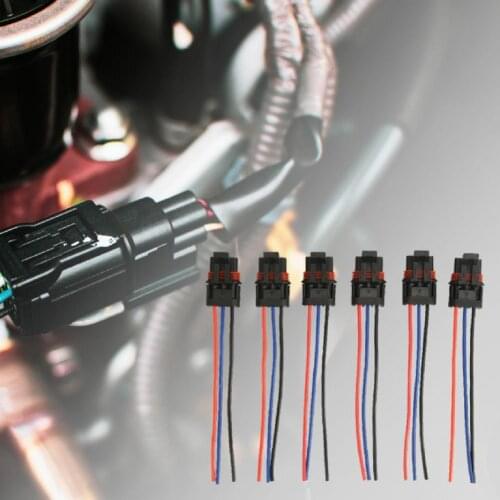 6Pcs Multifunctional Pulse Power Plug Connector Pigtail for Polaris Ranger XP1000 RS1 2018 2019