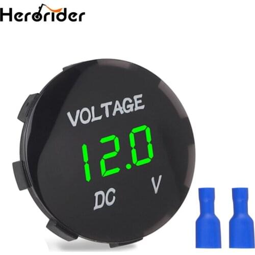 Car Motorcycle DC12V-24V LED Panel Digital Voltage Meter Display Voltmeter