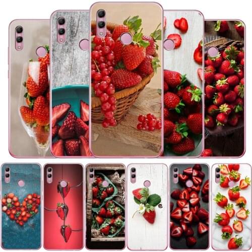 Strawberry Phone Case For Huawei Mate9 10 20 30 Pro lite for honor 9 10 20 30 Lite Pro soft Back Cover