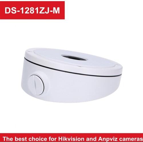 Hikvision CCTV Bracket DS-1281ZJ-M Aluminum Alloy Junction Box Suit For Camera DS-2CD2385FWD-I Anpviz POE IP Camera IPC-D350W-S