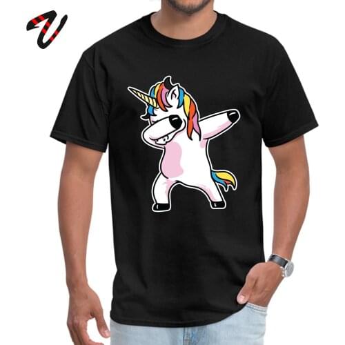 Dabbing Unicorn Shirt Tshirts Leisure Initial D Sleeve Fashion O-Neck Canada Fabric T Shirt Classic T Shirt for Men Summer/Fall