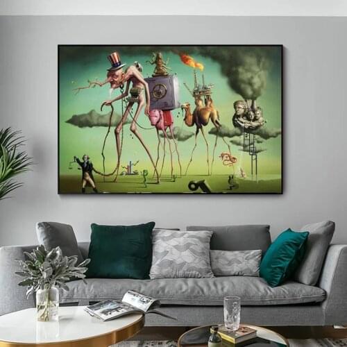 Surrealism Canvas Paintings By Salvador Dali Famous Posters and Prints Wall Art Pictures for Living Room Home Decoration