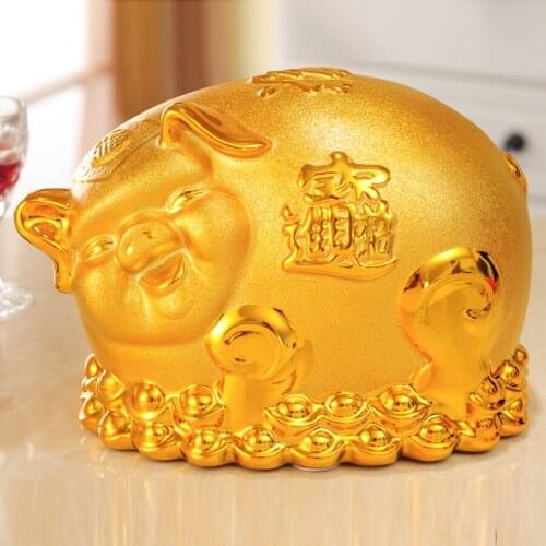 Pig Safe Ceramic Piggy Bank Cartoon Coins Large Safe Money Box Toy Coins Box Ceramic Alcancias Money Saving Box For Kids M5B020