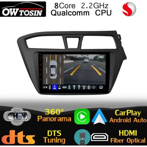 Qualcomm CPU Android For Hyundai i20 GB/IB 2014-2018 Car GPS Radio 360 Panoramic 4G LTE DTS HIFI Head Unit Stereo WiFi DSP Auto