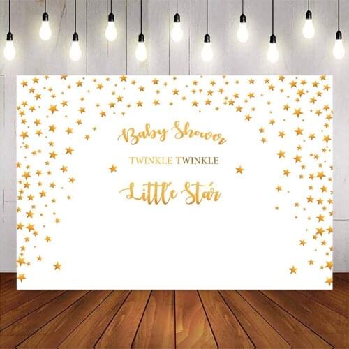 Twinkle Twinkle little star baby shower backdrop gold stars baby shower party decoration Little star photo background studio