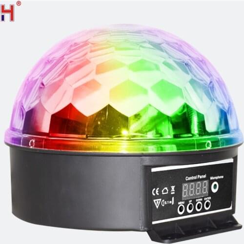 Music Crystal Magic Rgb Led Stage Lights For Party Ball Disco Light Nightclub With Remote