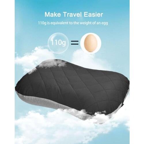 Outdoor Inflatable Pillow Camping Square Nap Neck Pillow TPU Trip Air Cushion Rest Pillow Lunch Break Cushion Camping Accesory