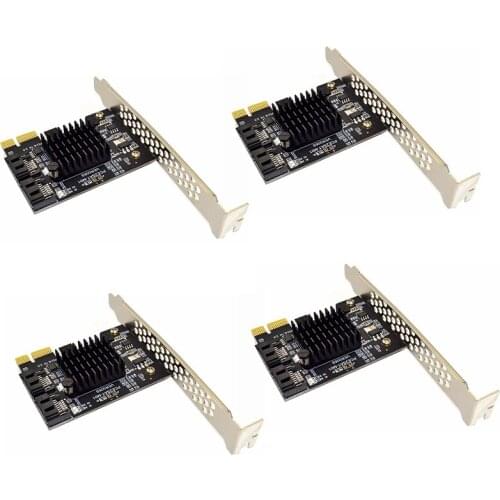 PCIe To 2 Ports SATA 3 III 3.0 6 Gbps SSD Adapter PCI-e PCI Express X1 Controller Board Expansion Card Support X2X4 X6 X8 X16